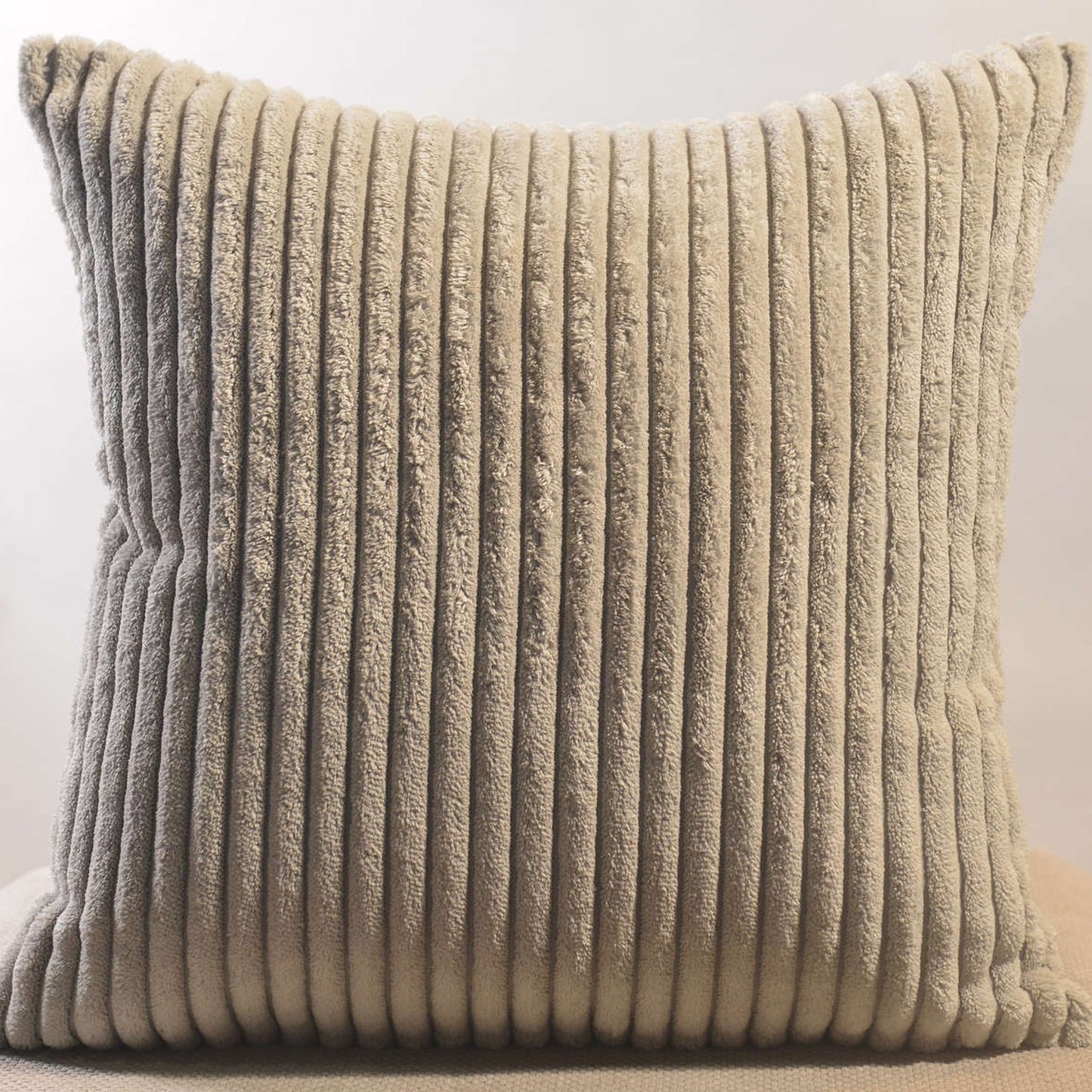 Soft Corduroy 16x16 Throw Pillow Cover Square Decorative Cushion Case (1 Pc) Signaturekarts