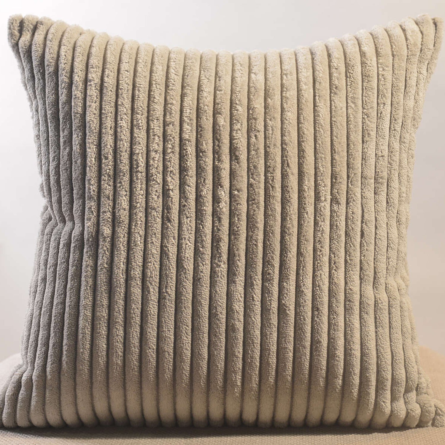 Soft Corduroy 16x16 Throw Pillow Cover Square Decorative Cushion Case (1 Pc) Signaturekarts
