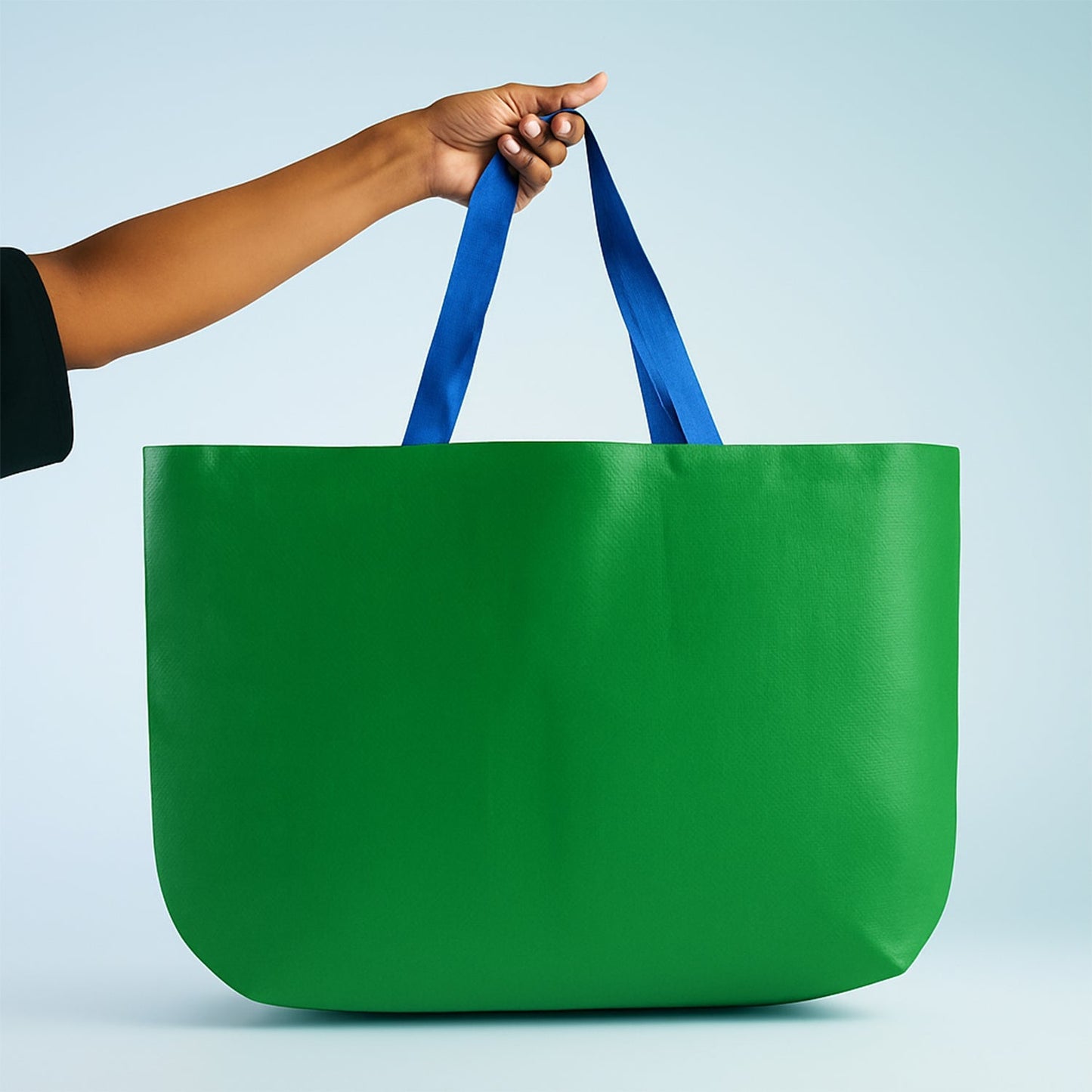 Plastic Eco-Friendly Large Shopping Tote Bag 62x44cm (Mixcolor & 1 Pc) Signature Kart