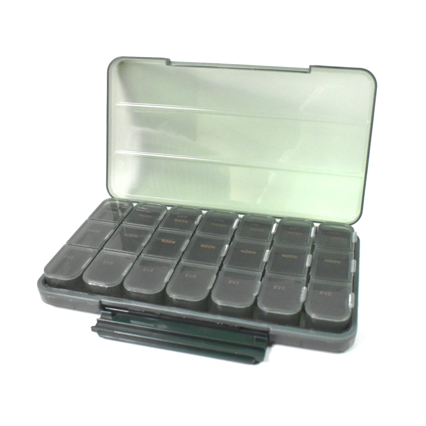 Portable Weekly Pill Box Organiser Daily Pill Keeper 21 Grid Container (1 Pc) Signaturekarts