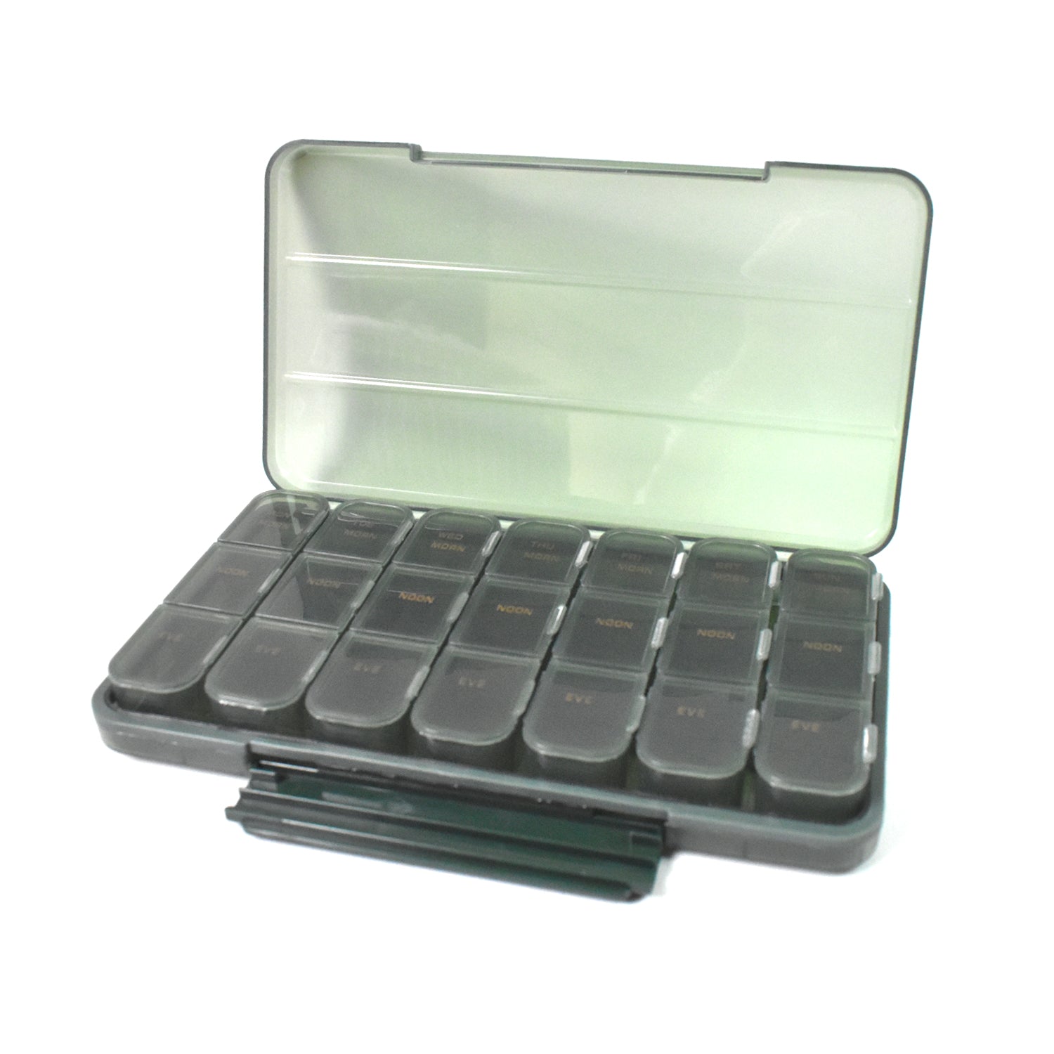 Portable Weekly Pill Box Organiser Daily Pill Keeper 21 Grid Container (1 Pc) Signaturekarts