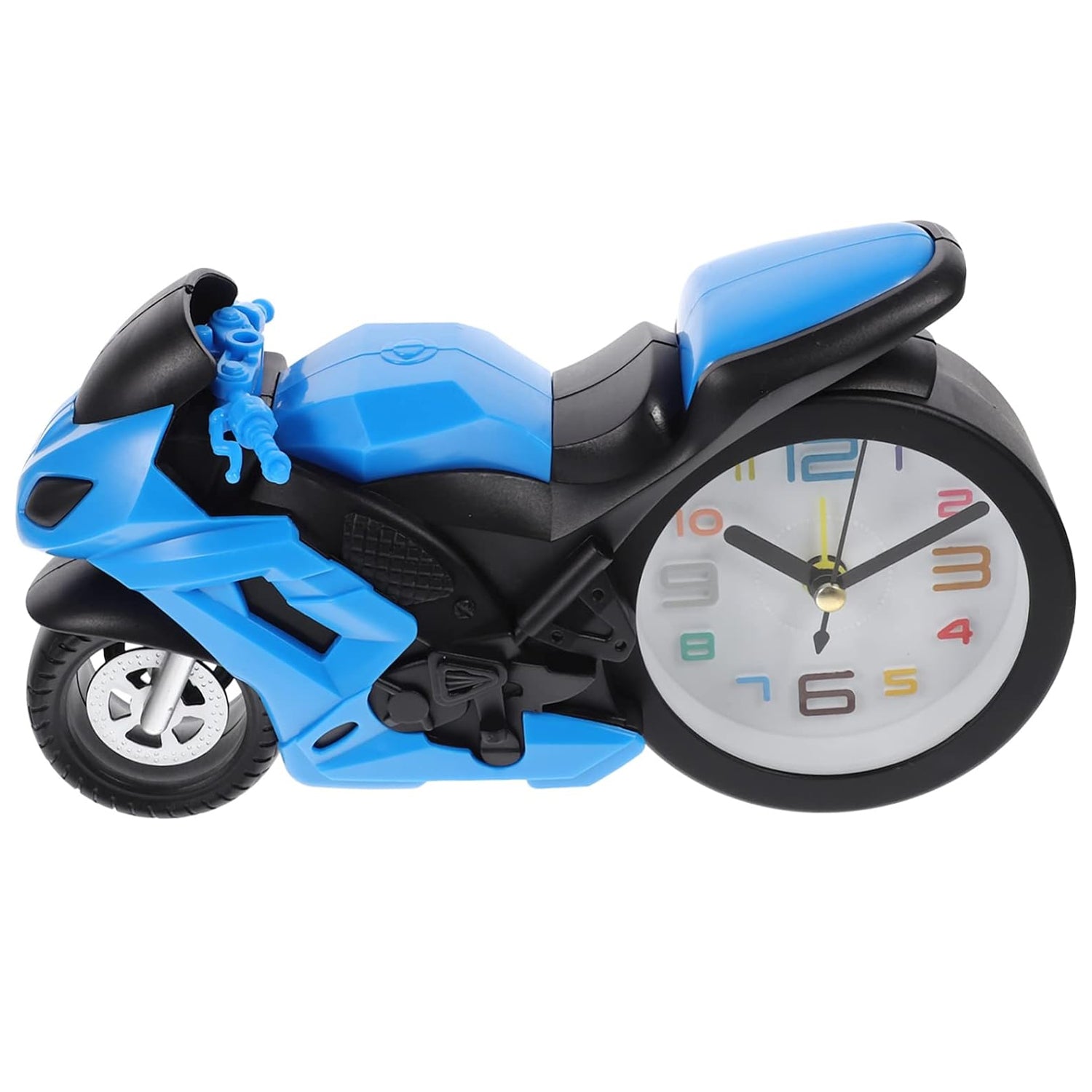 Retro Motorcycle Alarm Clock – Novelty Bike Engine Style Desk Clock signaturekarts