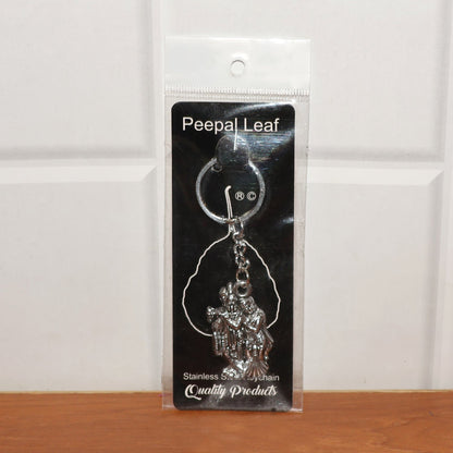 Radha Krishna Metal Keychain (1 Pc) signaturekarts