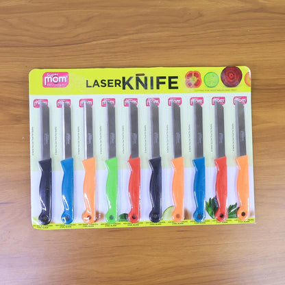 Supermom Stainless Steel Kitchen Laser Knife (10 Pc / Set) signaturekarts
