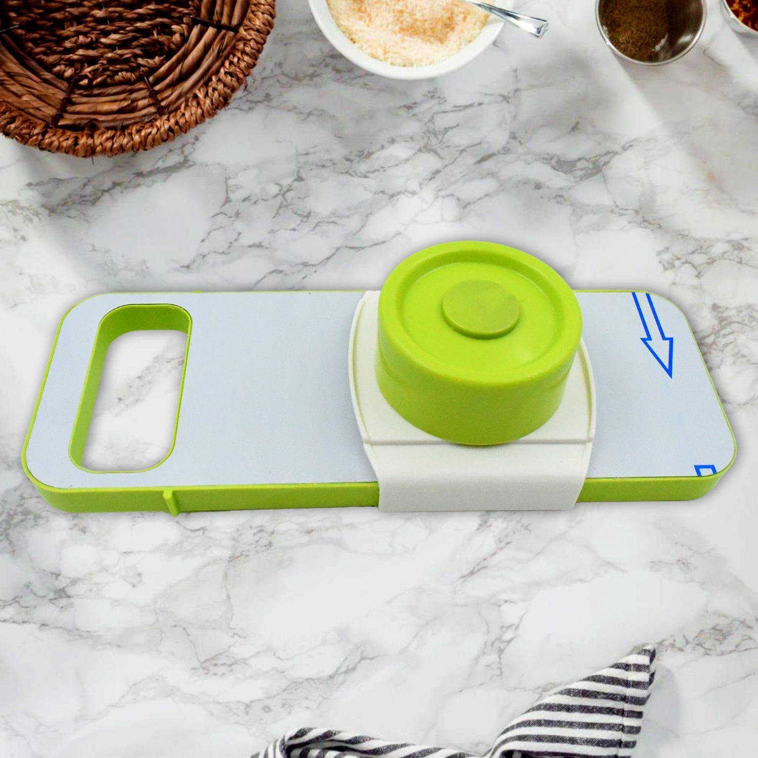 Slicer for Kitchen 5 in 1 Foldable Vegetable Slicer Blade Potato Cutter signaturekarts