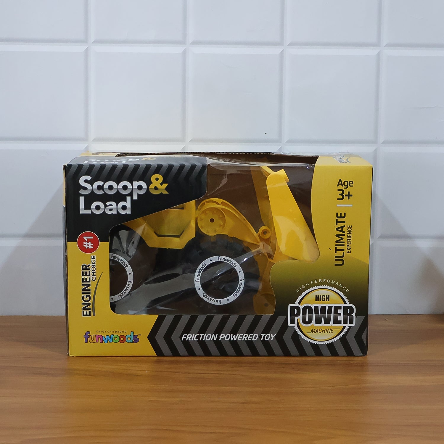 Funwoods Friction-Powered Front Loader / Bulldozer Toy - (1 Pc) signaturekarts
