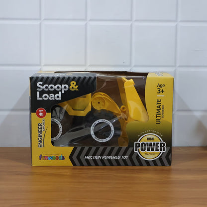 Funwoods Friction-Powered Front Loader / Bulldozer Toy - (1 Pc) signaturekarts
