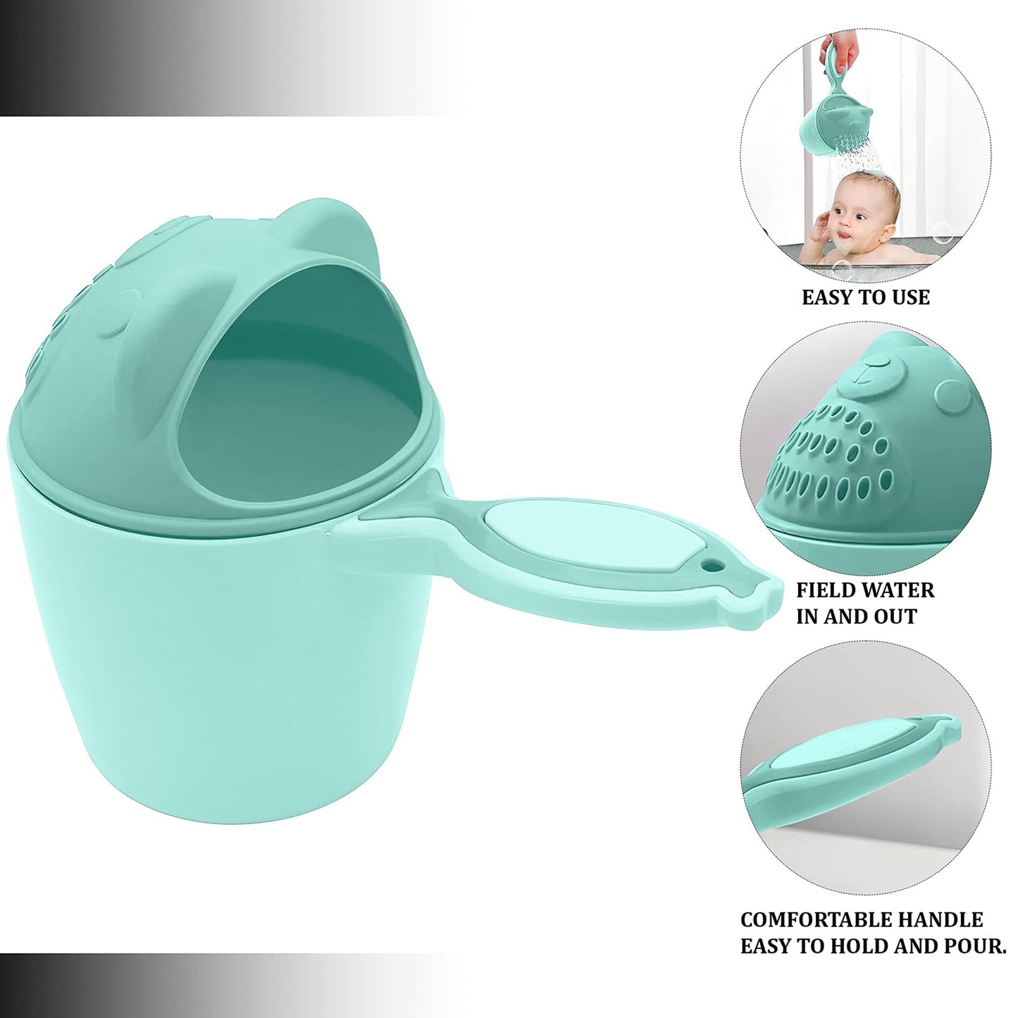 Baby Shampoo Shower Cup – Safe Soft Bath Tumbler for Kids’ Hair Washing signaturekarts