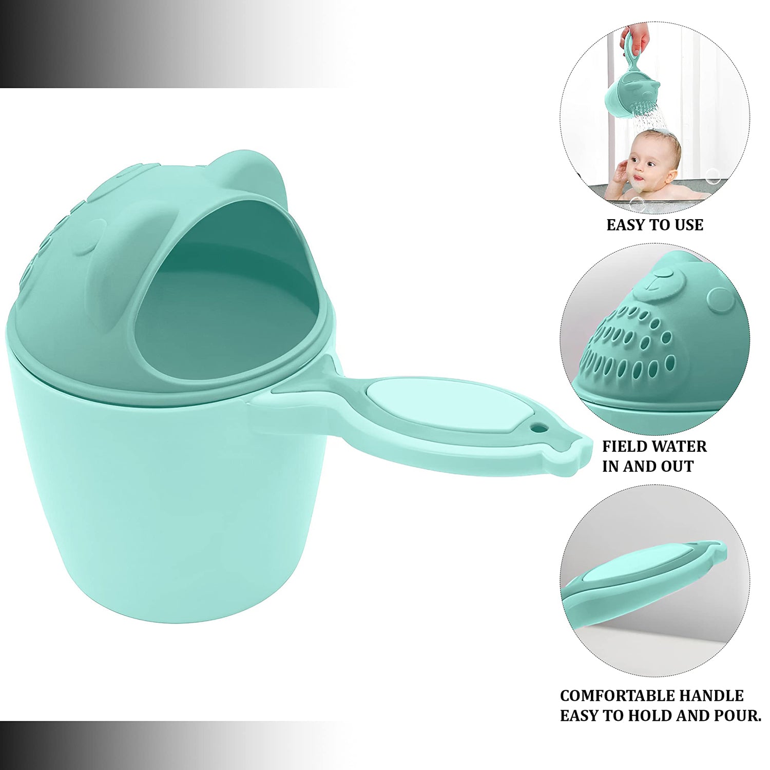 Baby Shampoo Shower Cup – Safe Soft Bath Tumbler for Kids’ Hair Washing signaturekarts