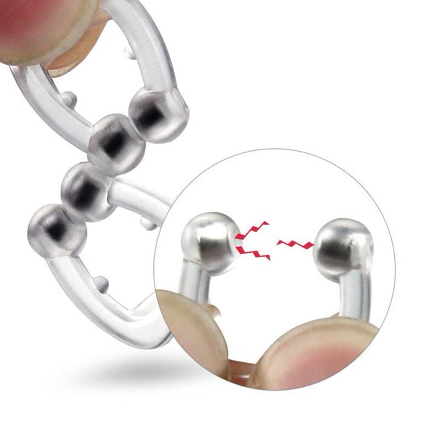 Silicone Magnetic Nose Clip Anti Snore Device for Heavy Snoring Sleeper (1 Pc) Signature Kart