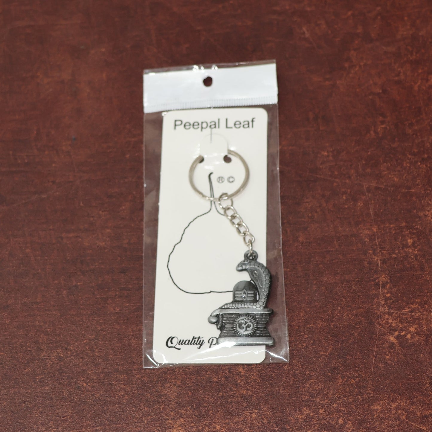 Shivling with Snake Design Silver Keychain (1 Pc) signaturekarts