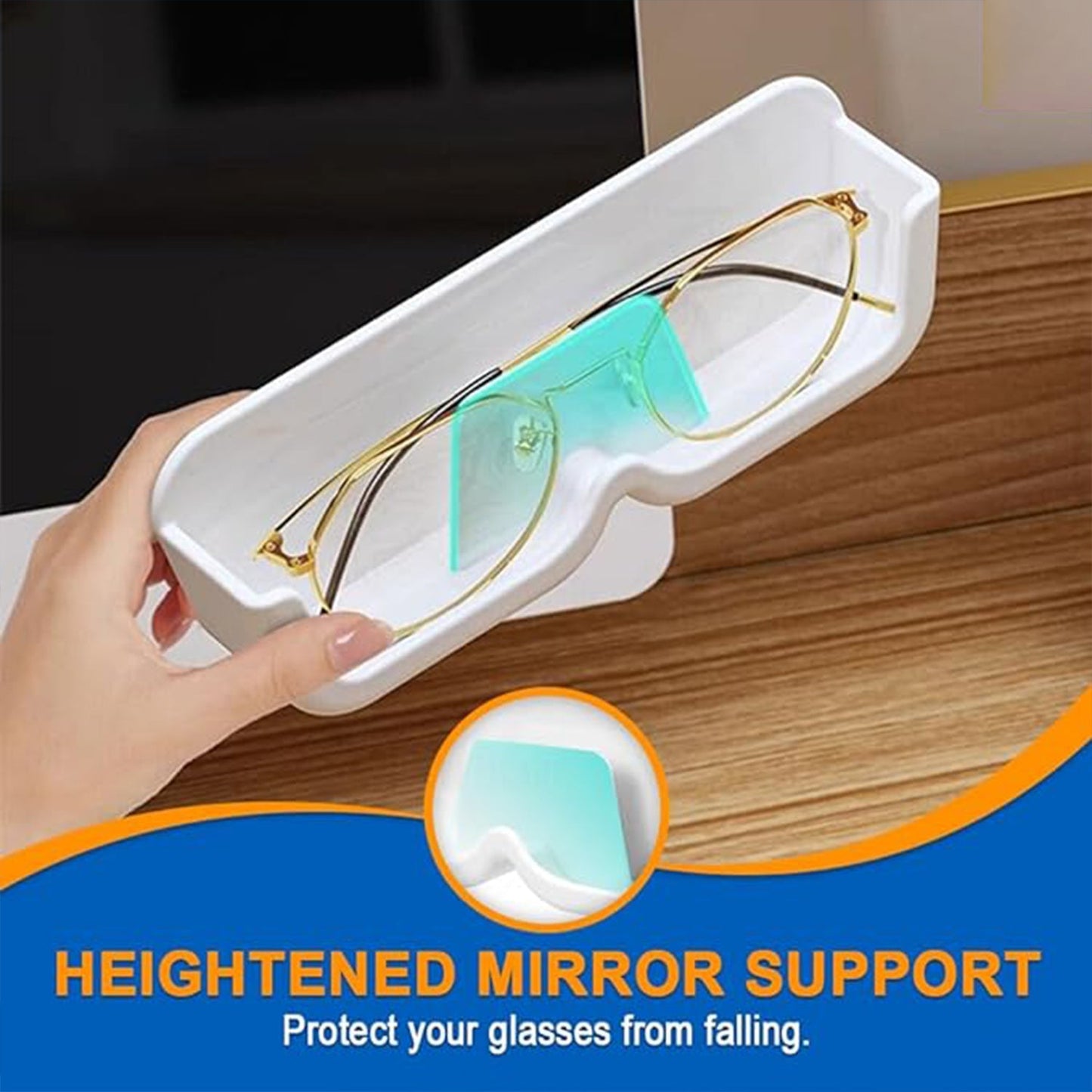 Sunglass Wall Organizer with Adhesive Stickers (2 Pc Set) signaturekarts