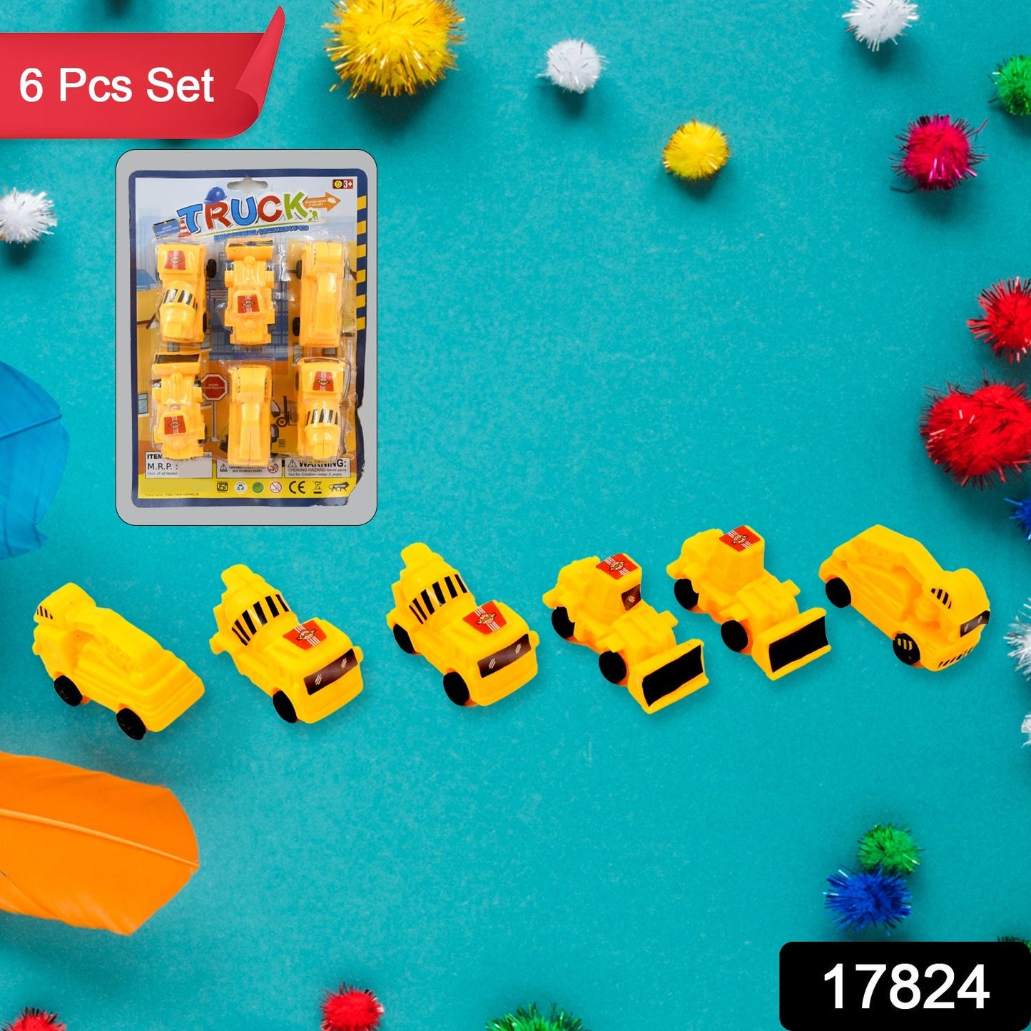 Engineering Construction Vehicle Toy Set for Kids (6 Pcs Set) signaturekarts