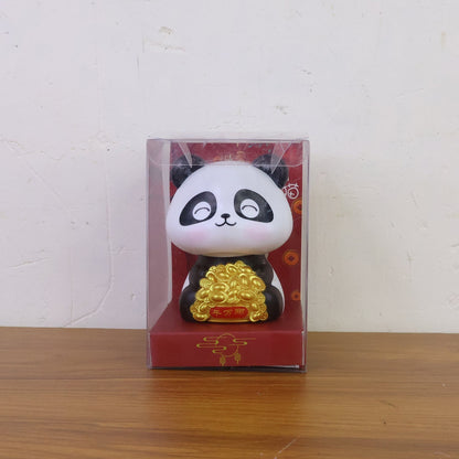 Solar Powered Moving Panda Car Dashboard Decoration – 1 Pc Signaturekarts