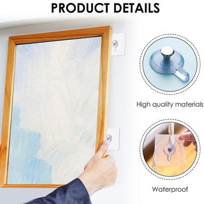 Multipurpose Adhesive Damage-Free Photo Frame Wall Hooks (1 Pc) Signature Kart