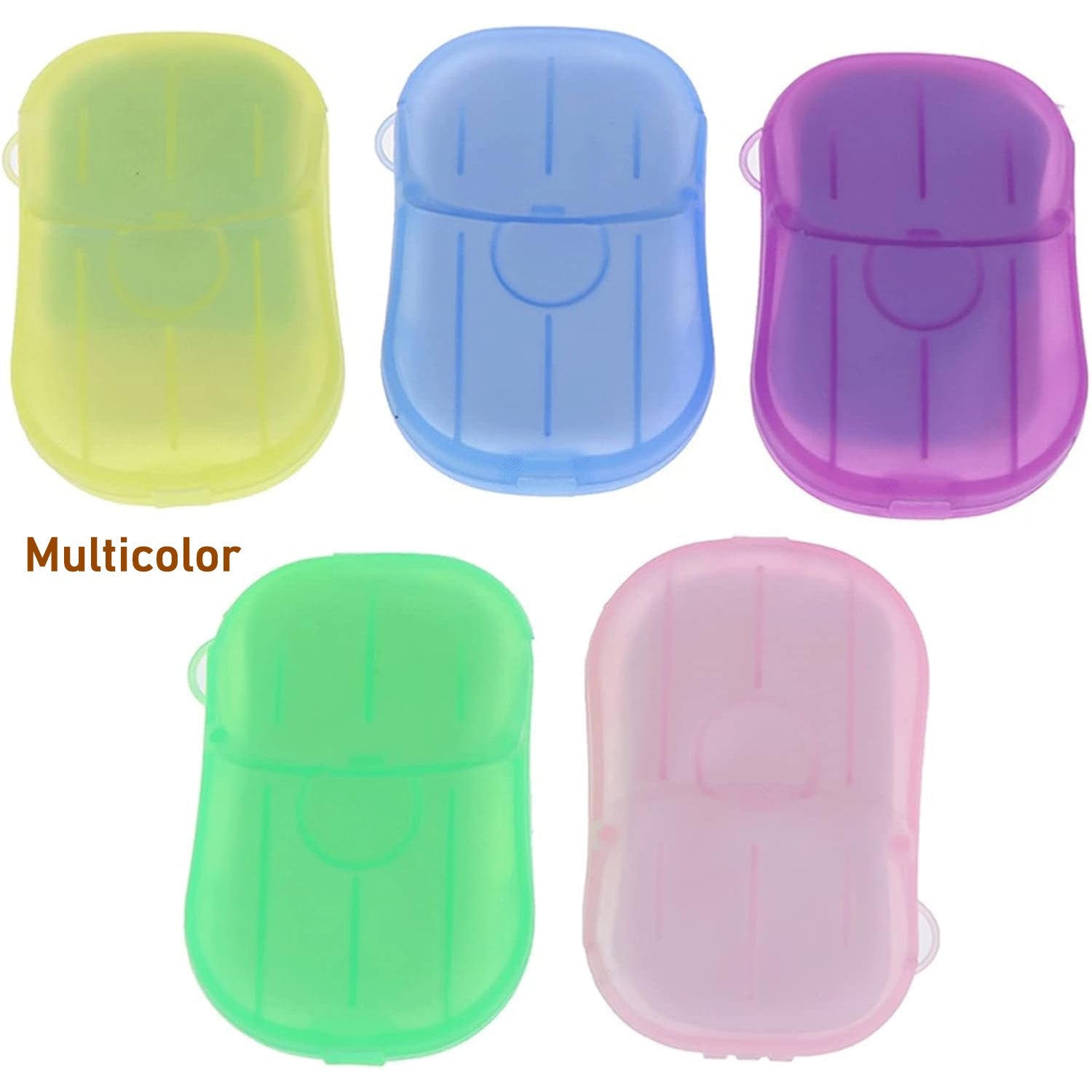 Travel Paper Soap Sheet with Mini Box (20 Sheets in a Pack Approx / Mix Color) Signaturekarts