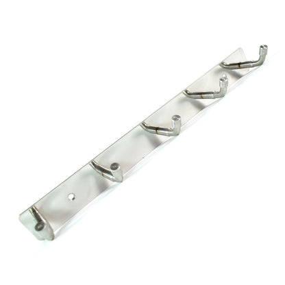 Stainless Steel Wall Mounted Coat 5 Hook Rack (26x3 / 1 Pc) Signature kart