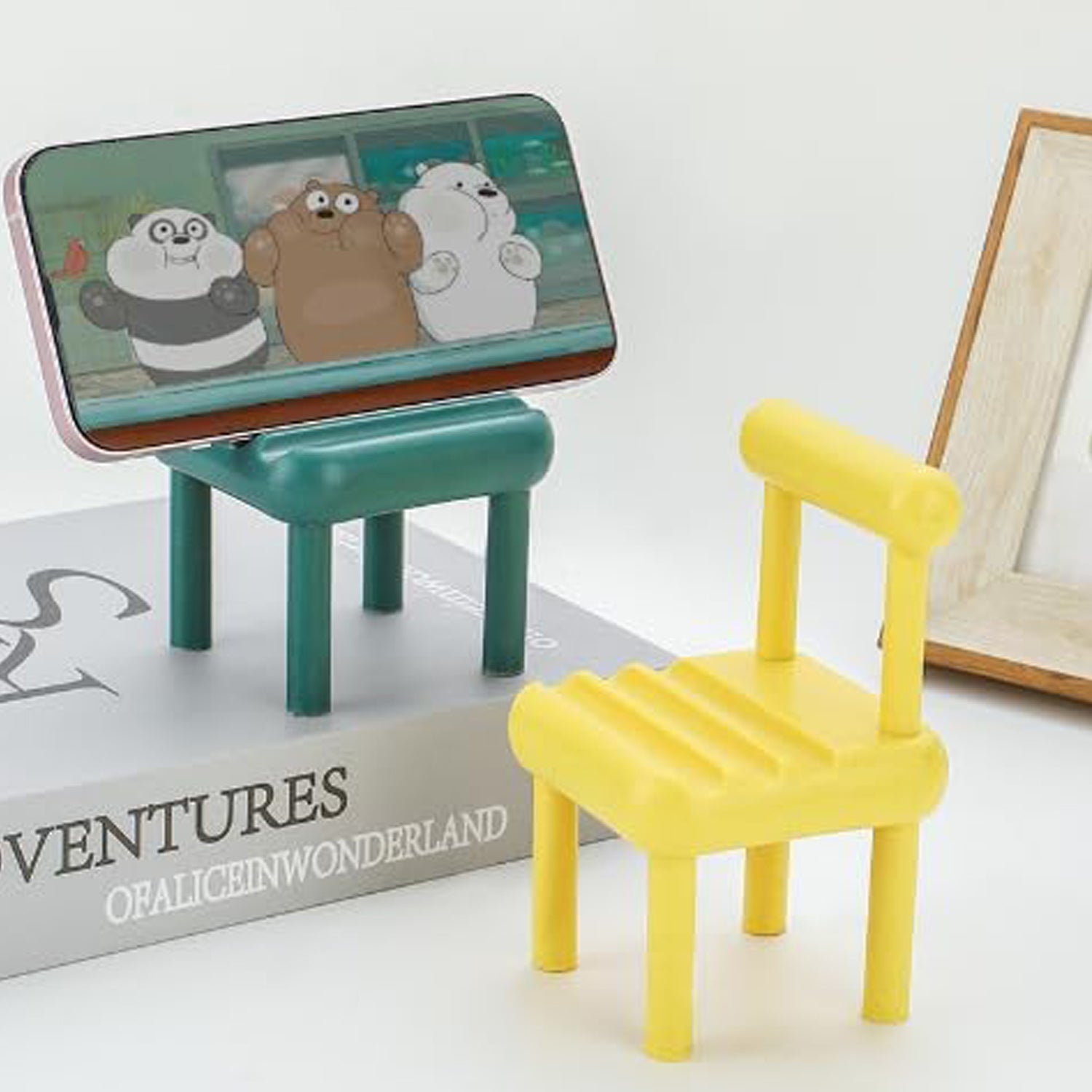 Mini Chair Phone Holder for All Mobile Phones (1 Pc) signaturekarts