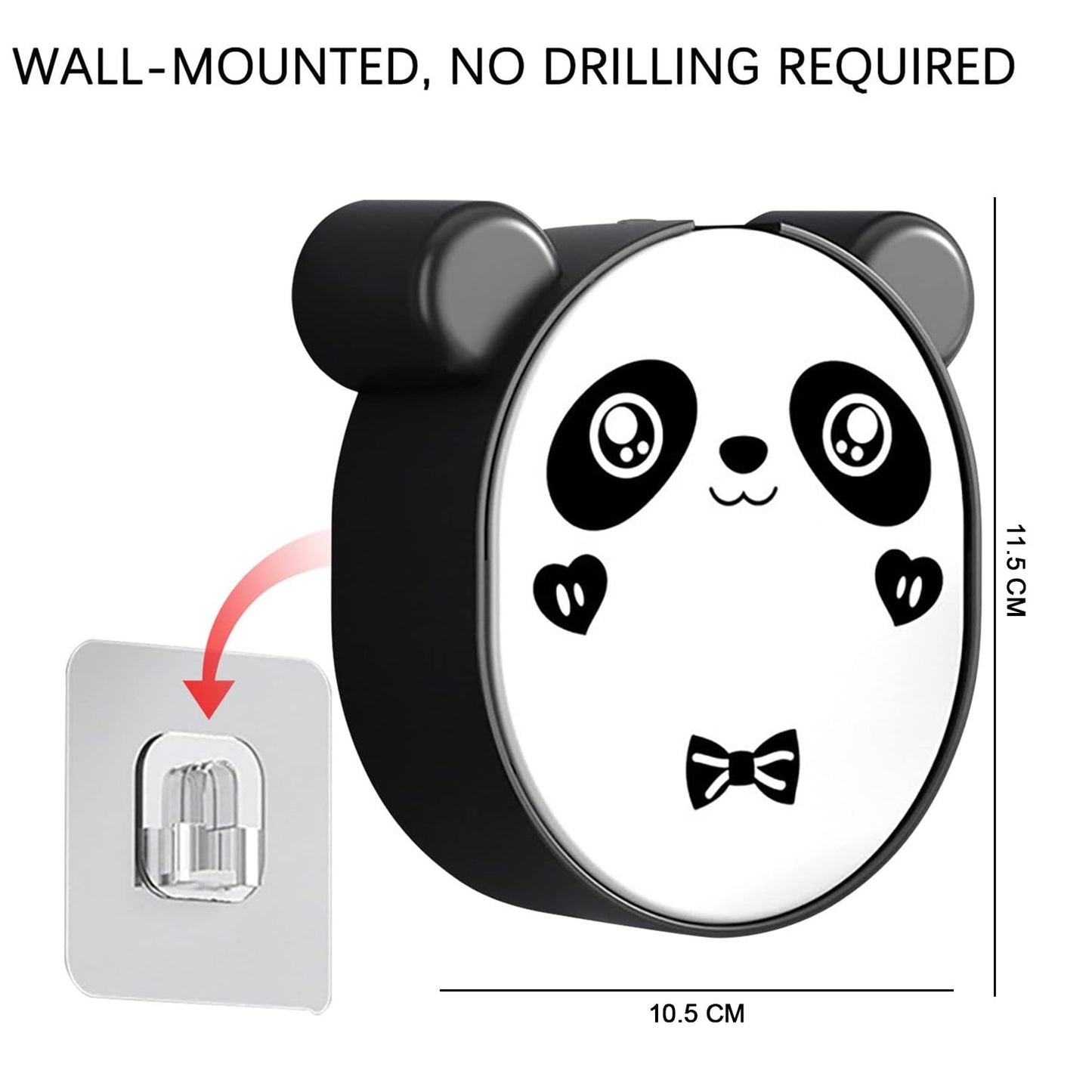 Plastic Cute Panda Soap Box – Wall Mounted Flip-Top Drain Soap Case (1 Pc) Signature Kart