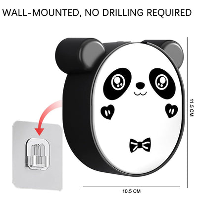 Plastic Cute Panda Soap Box – Wall Mounted Flip-Top Drain Soap Case (1 Pc) Signature Kart
