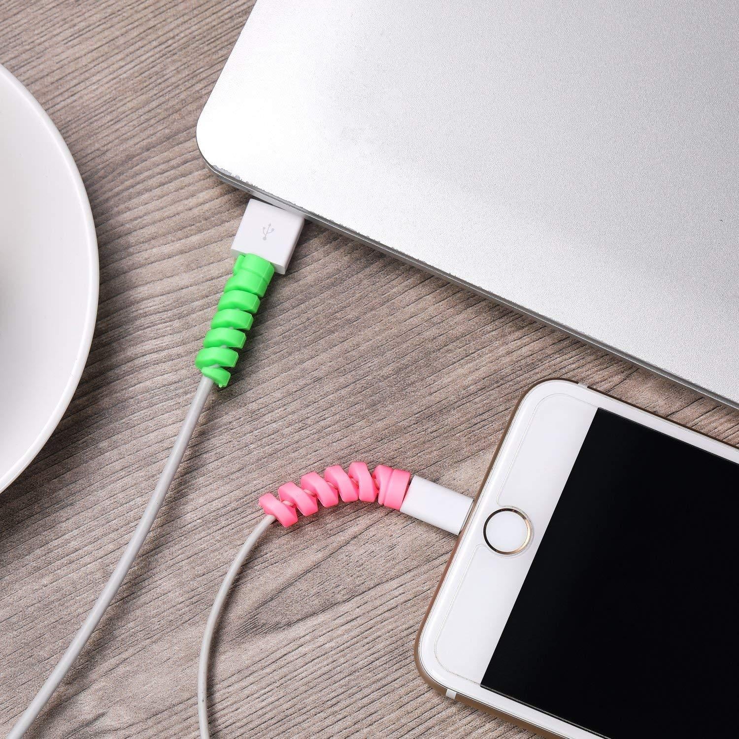 Spiral Charger Cable Protector for All Universal Cable (Pack of 10) signaturekarts