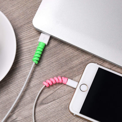Spiral Charger Cable Protector for All Universal Cable (Pack of 10) signaturekarts