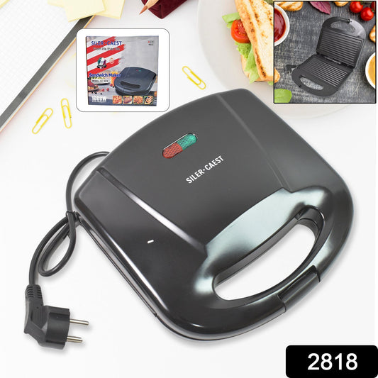 Sandwich Maker – Non-Stick Plates & Indicator Lights for Easy Home Cooking Your Brand