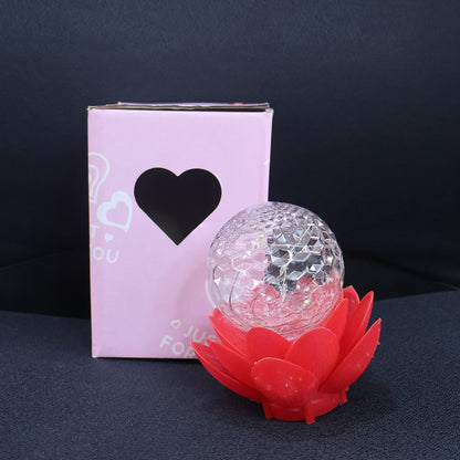 Crystal Ball Lotus LED Decorative Light (1 Pc) signaturekarts