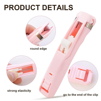 Portable Paper Clamp With 8 Pcs Clip Dispenser Handheld Paper Fast Clam (1 Set) Signaturekarts