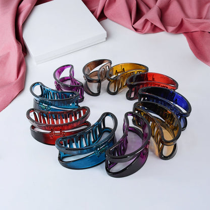 Plastic Hair Clamp Grip, Simple Matte Hair Barrette Clamp (1 Pc) Signature kart