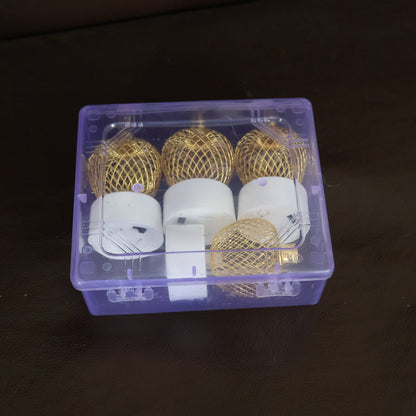 Decorative Apple Shape LED Tealight Candles - (4 Pc) signaturekarts