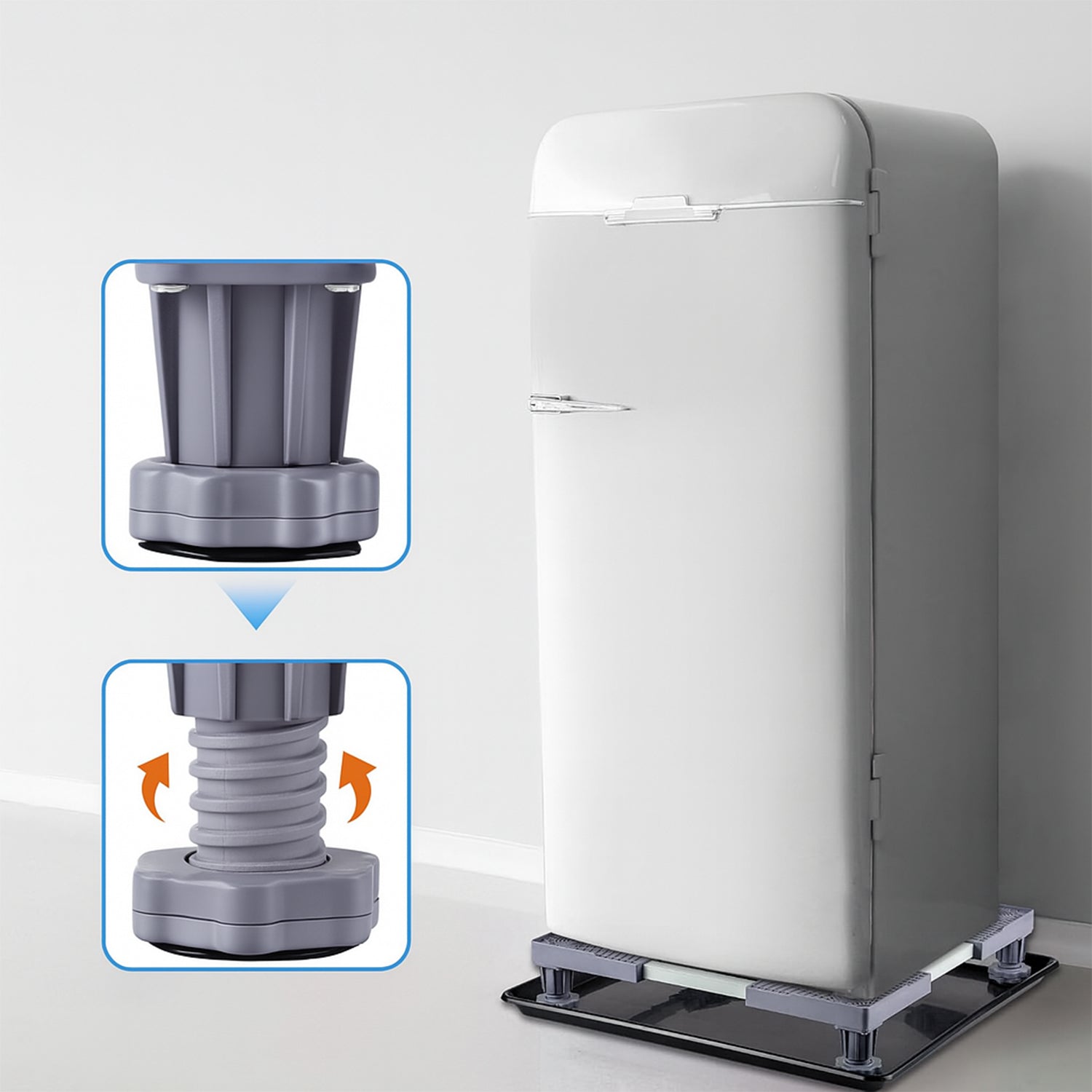 Adjustable Washing Machine Stand (1 Pc / 67×67 Cm Long Adjust) Signaturekarts