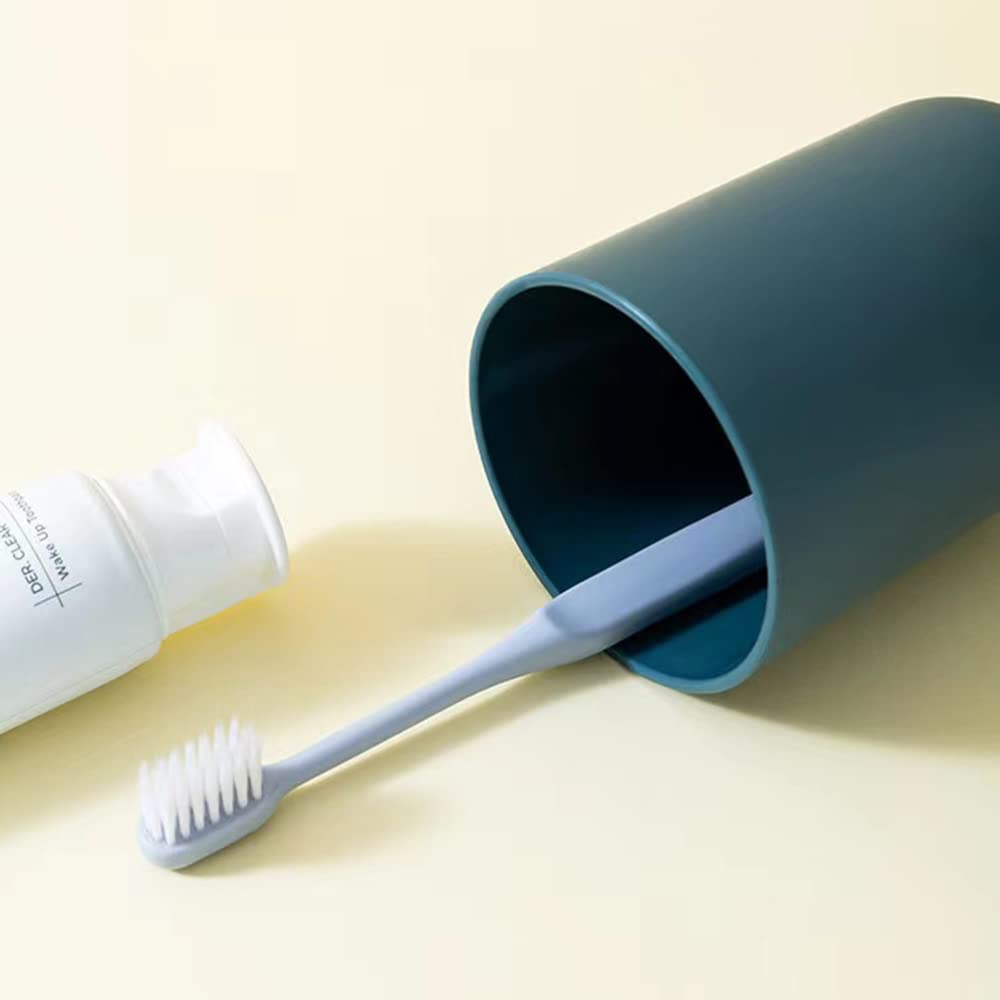 Multipurpose Wall Mount Toothbrush Holder Plastic Stand With 2 Cup  (1 Set) Signaturekarts