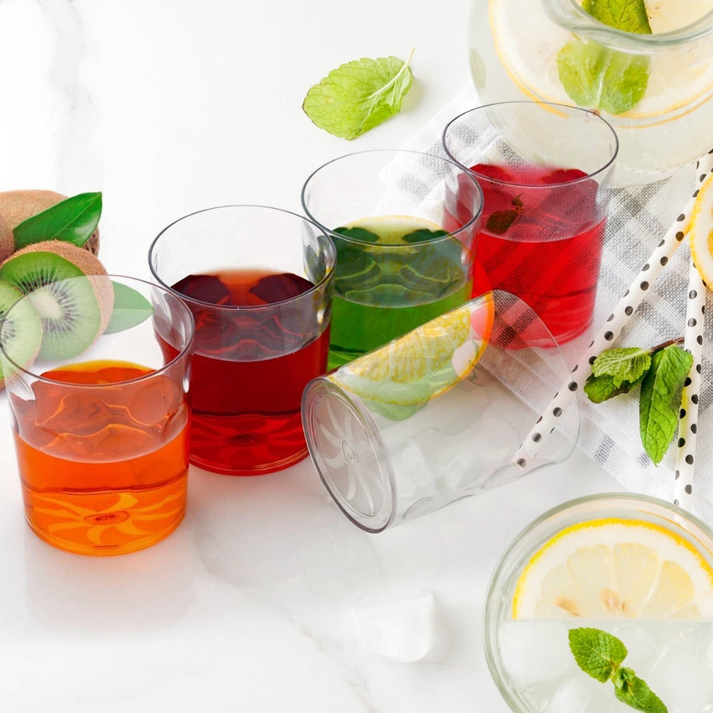 Magic Glass Clear Glass Bubble Water Juice Glasses (6 Pcs Set) Signaturekarts