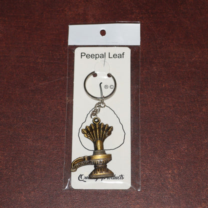 Antique Lord Shiva Shivaling Metal Keychain (1 Pc) signaturekarts