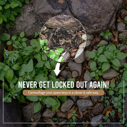 Realistic Fake Rock Key Hider – Weatherproof Outdoor Key Storage Emergencies (1 Pc) signaturekarts