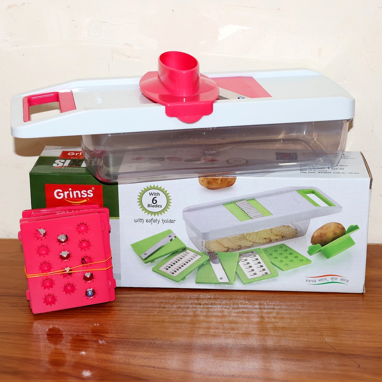 6-in-1 Vegetable Slicer, Grater & Chopper - (Set) signaturekarts