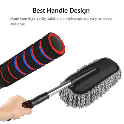 Car Duster, Long Retractable / Soft / Non-Slip / Handle Signature Kart