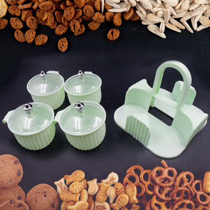 Multipurpose Plastic Storage Container Set: Kitchen Jars, Spices, Cookies signaturekarts