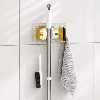 Wall Mounted Broom & Mop Holder with Strong Grip Clips The Morsignaturekarts