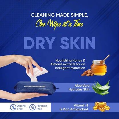 Refreshing Alcohol-Free Wet Wipes – Facial & Body Wipes (25 Pc) signaturekarts