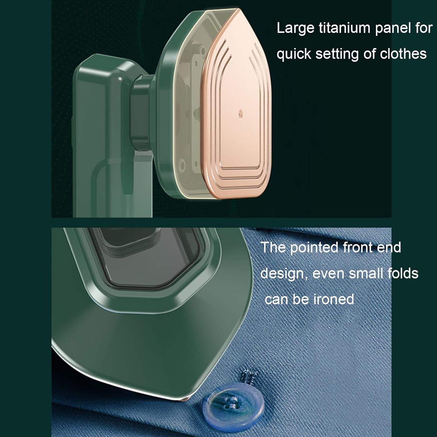 Mini Steamer & Iron: 2-in-1 Portable Travel Friendly signaturekarts