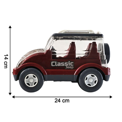 Friction-Powered Classic Jeep Toy Car for Kids (1 Pc) signaturekarts