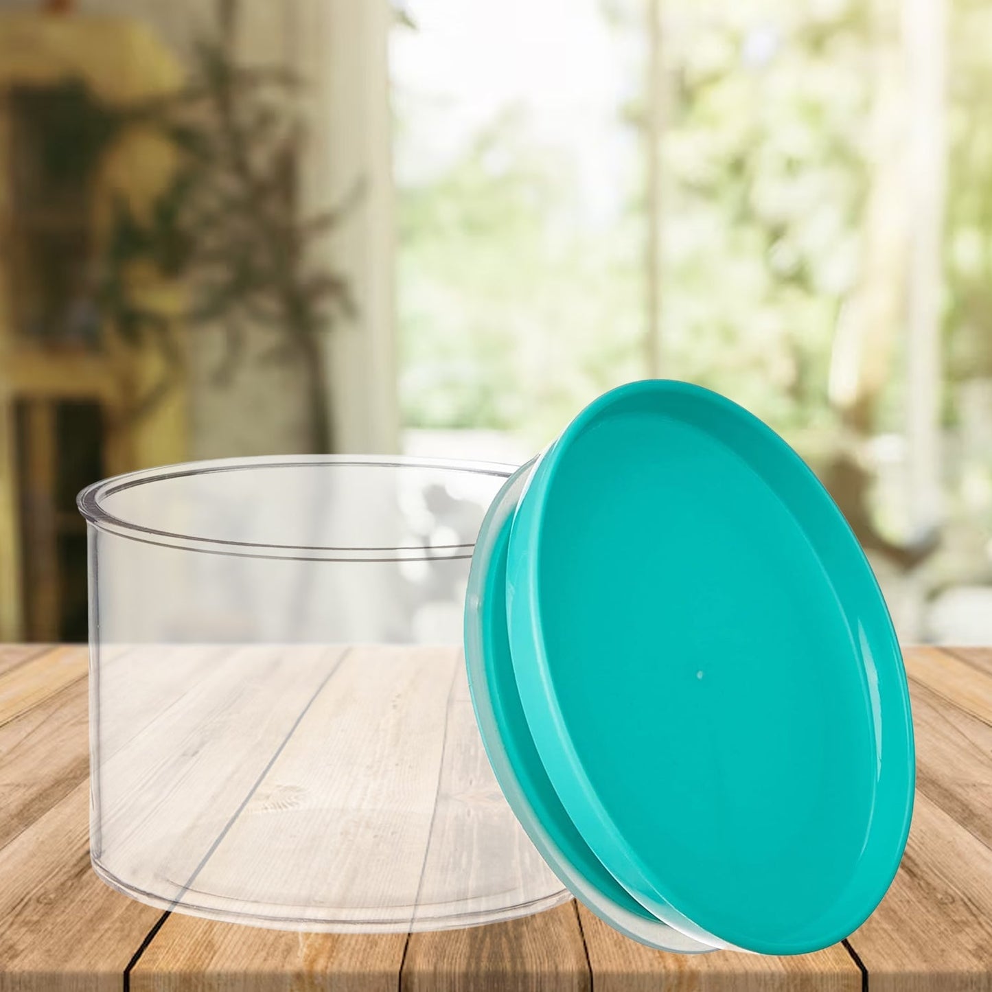 Airtight Container Jar 4 Pc Set with Tray for Kitchen signaturekarts