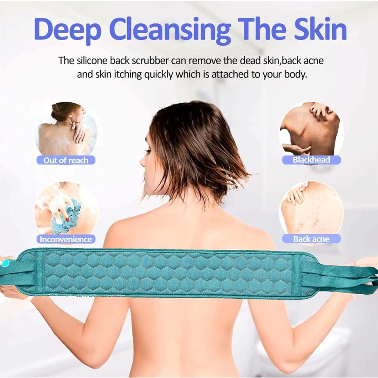 Bath Shower Scrubber Set – Dual-Sided Loofah Sponge & Bath Brush Deep Clean (2 Pcs) signaturekarts