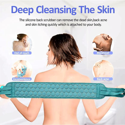 Bath Shower Scrubber Set – Dual-Sided Loofah Sponge & Bath Brush Deep Clean (2 Pcs) signaturekarts