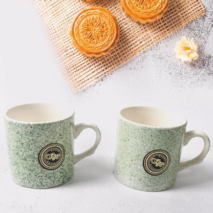 Ceramic Tea/Coffee Cup Set - Alpino 3-Piece 2-Compartment Serving Platter (BPA-Free) signaturekarts