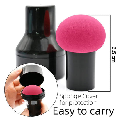 Professional Makeup Sponge Puff with Handle (1 Pc) signaturekarts