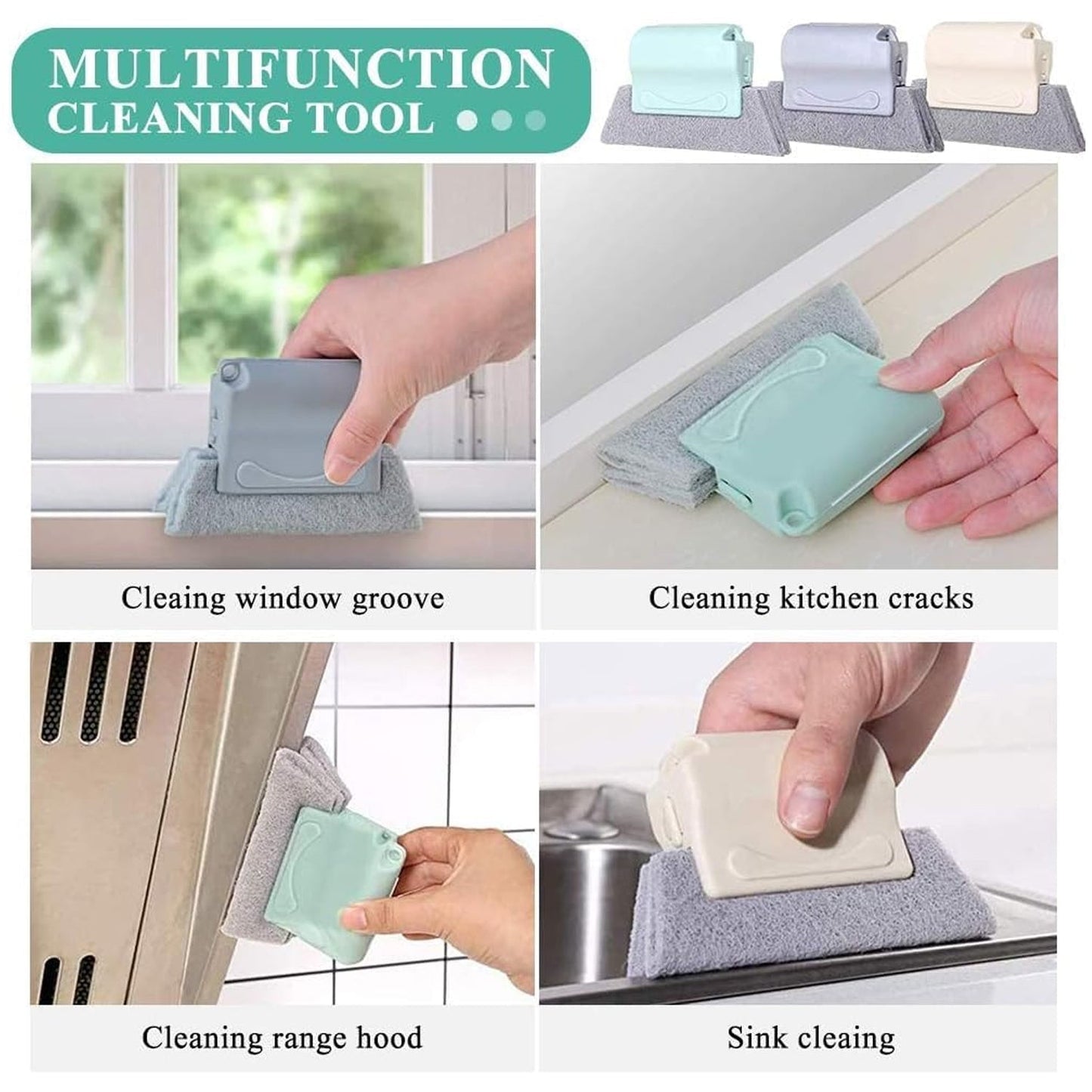 Creative Window Groove Cleaning Brush, Hand-Held Cleaner Tools Signature Kart