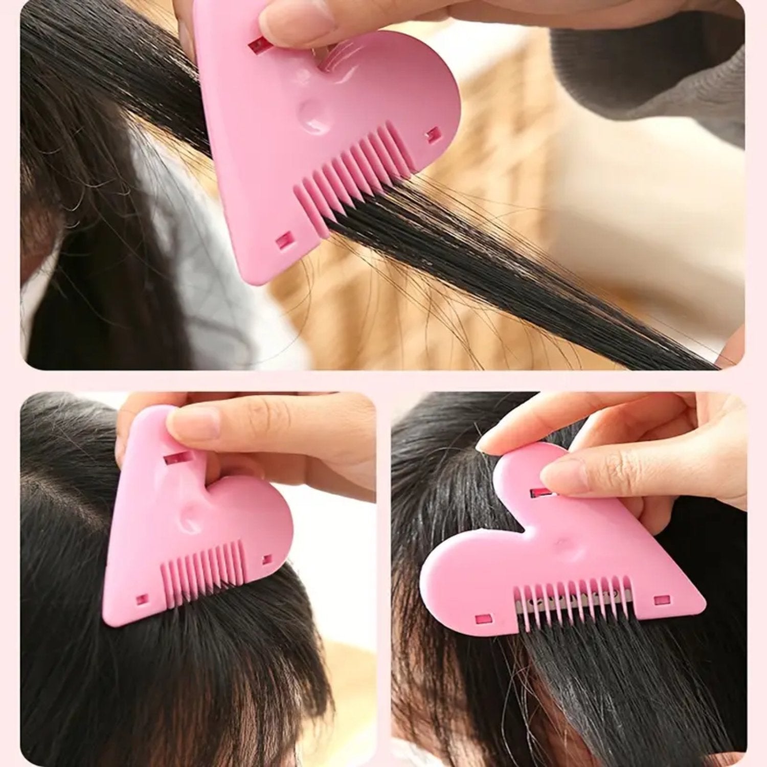 Heart Shape Plastic Hair Cutting Scissors (1 Pc / With Card Packing) Signaturekarts